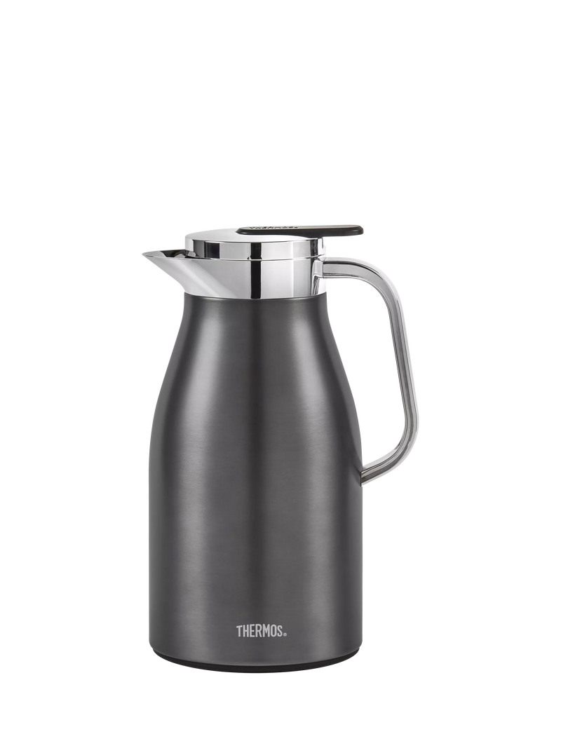 Thermos 1L vacuum flask gun metal - British product