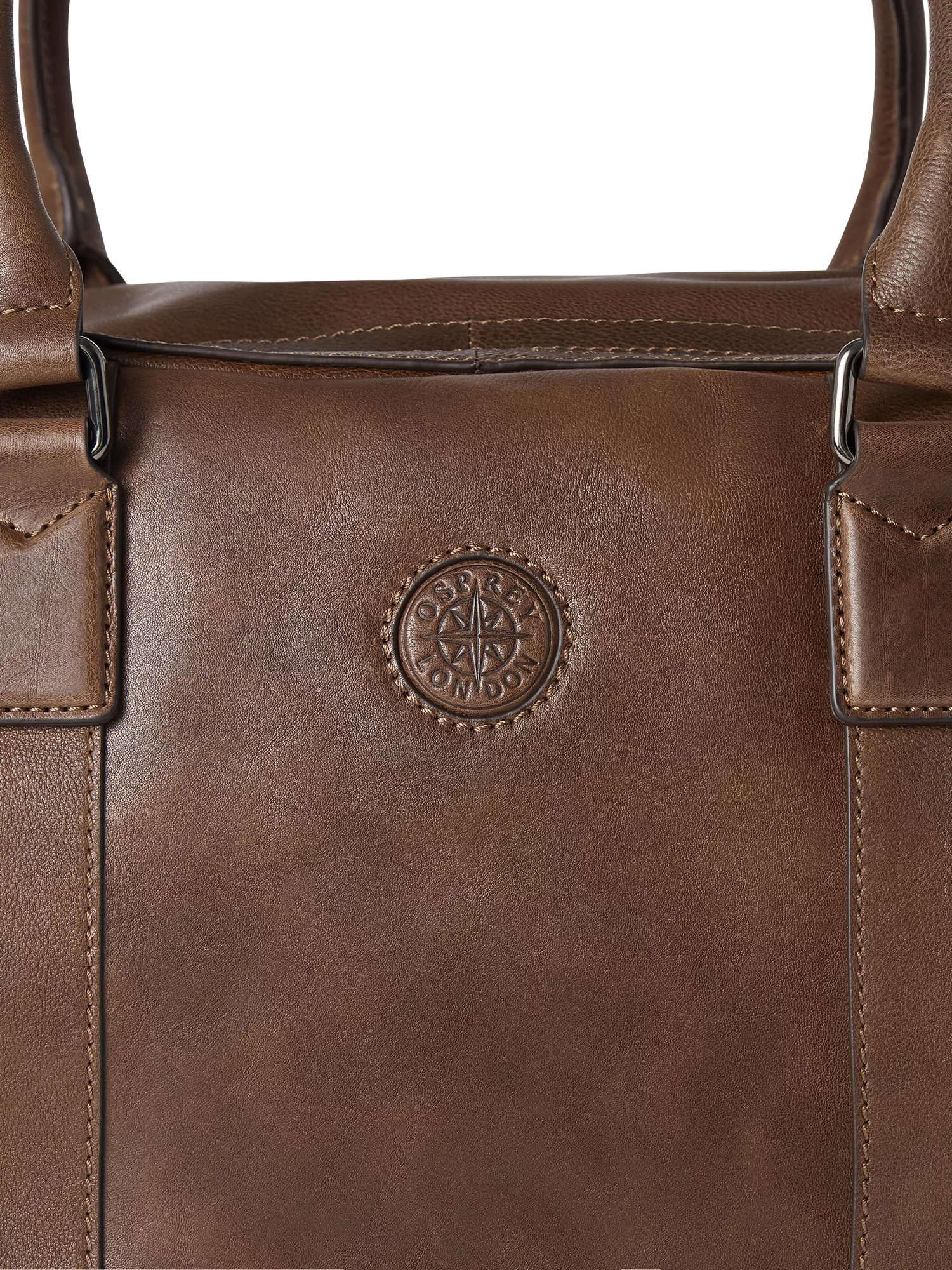 Osprey London Compass Leather Weekender Bag (British brand)