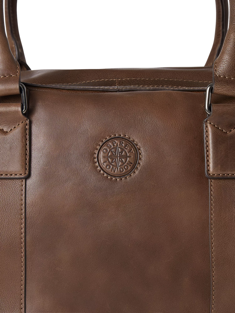 Osprey London Compass Leather Weekender Bag (British brand)