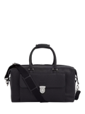 OSPREY LONDON leather weekender bag in Black, imported from the UK