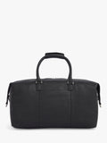 OSPREY LONDON leather weekender bag in Black, imported from the UK