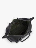 OSPREY LONDON leather weekender bag in Black, imported from the UK