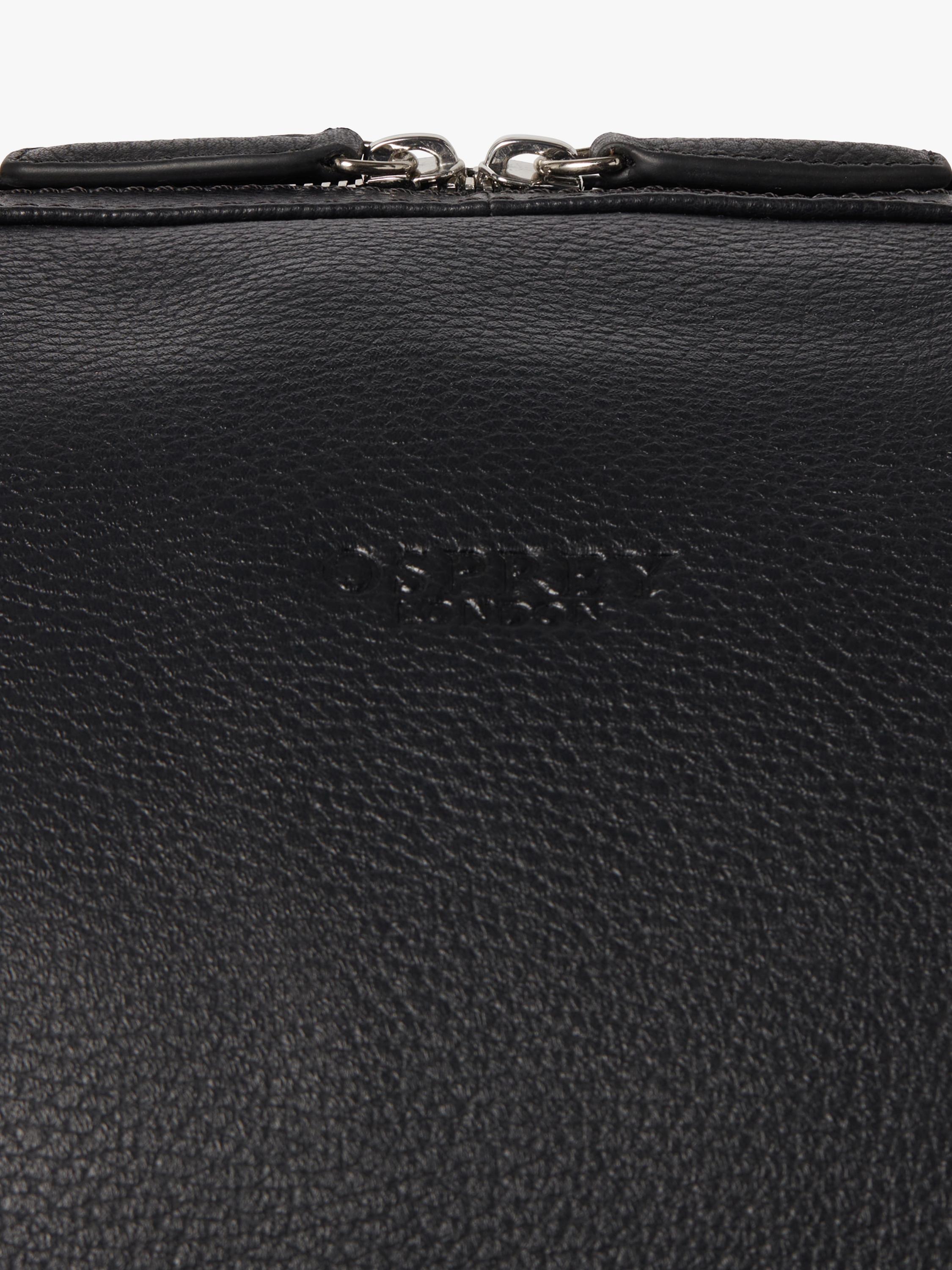 Osprey London Toby leather weekender bag (British brand)