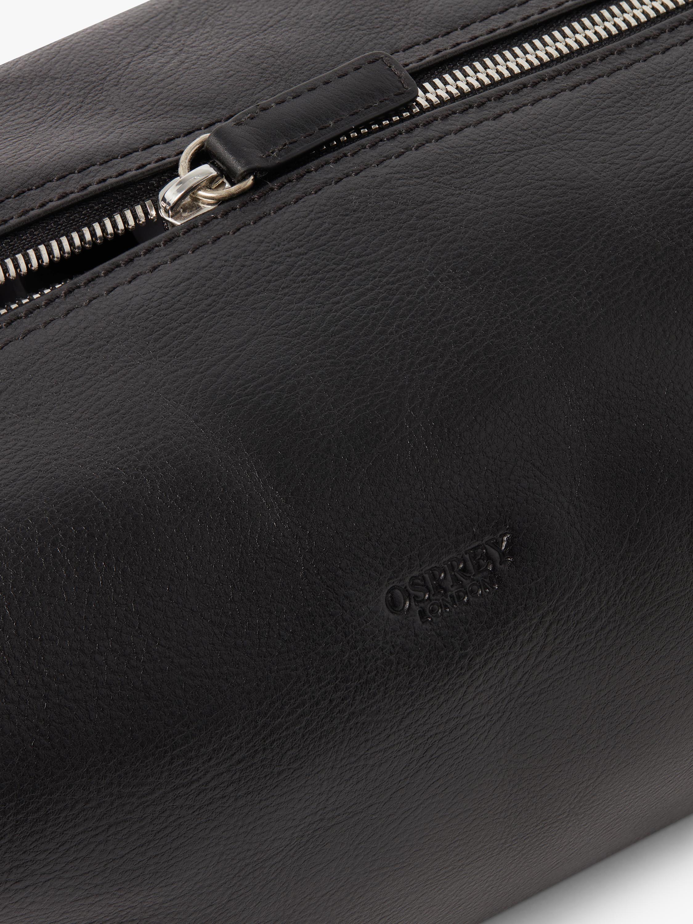Osprey London Toby leather washbag - British product