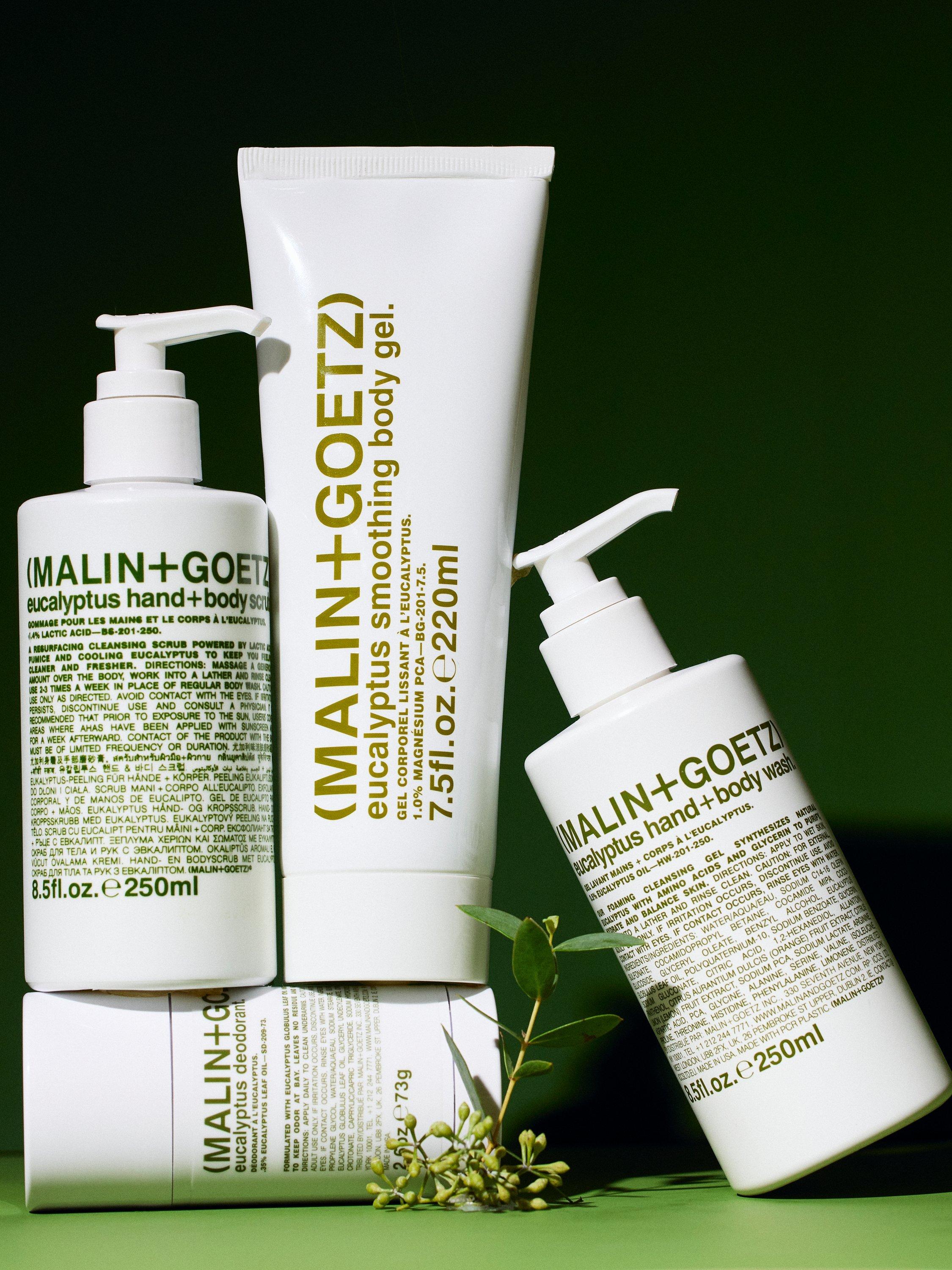 MALIN + GOETZ Eucalyptus Smoothing Body Gel 220ml (British brand)