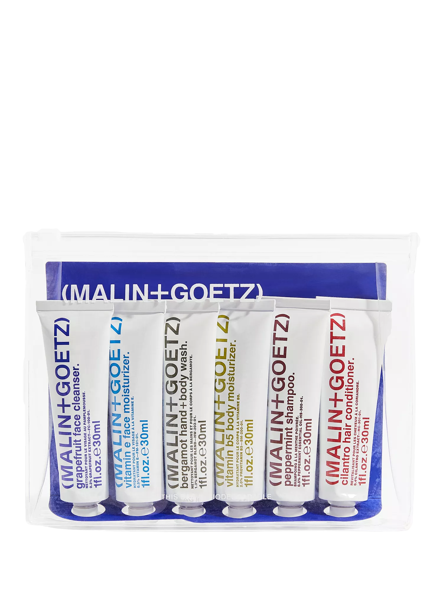 MALIN + GOETZ best-sellers travel kit bodycare gift set - British product
