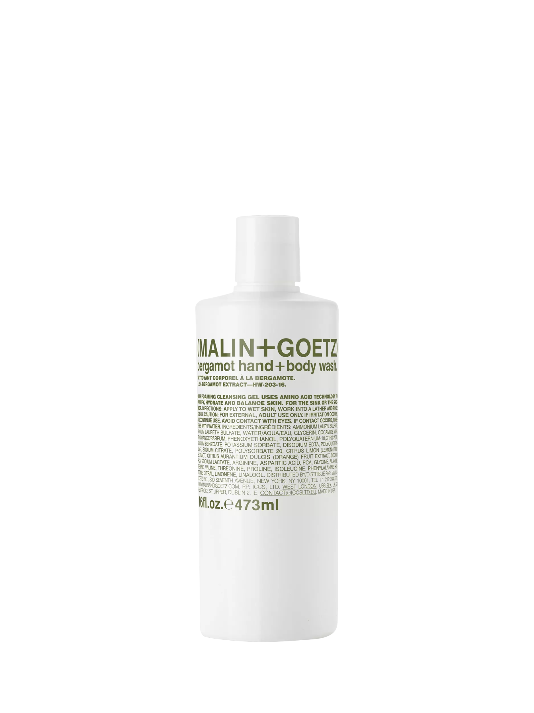 MALIN + GOETZ Bergamot Hand & Body Wash 250ml