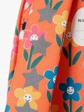 Frugi kids floral backpack in orange/multi - British product
