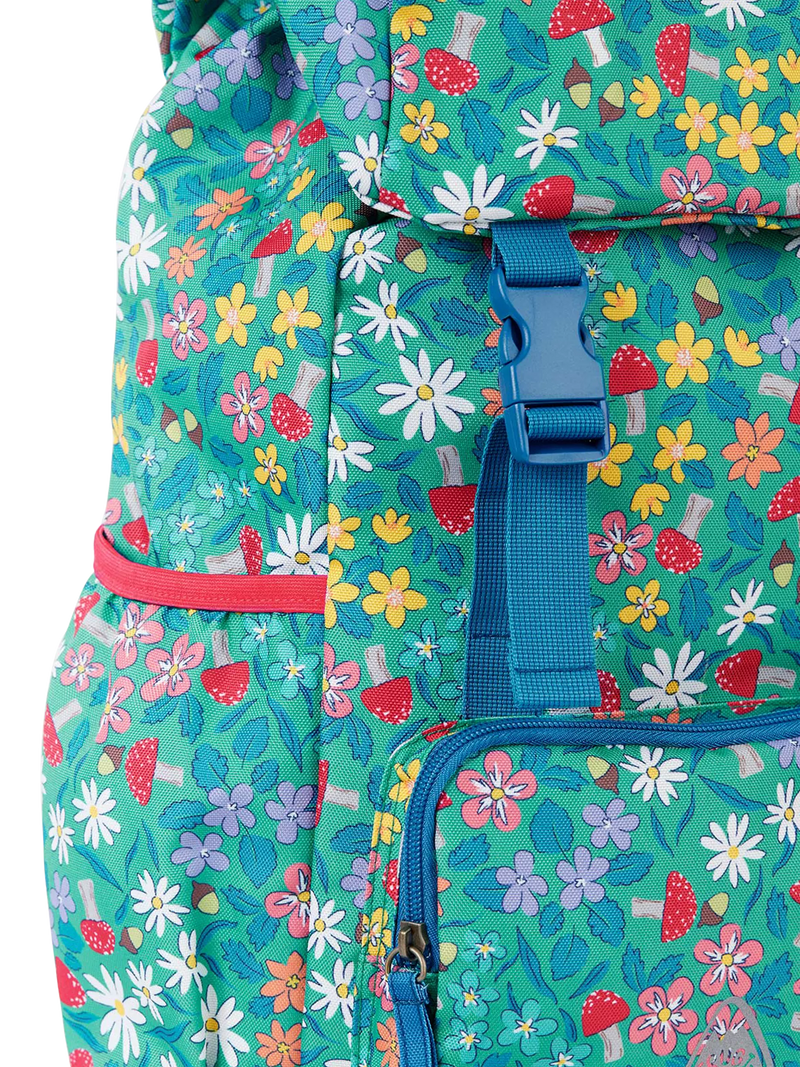 Frugi trail blazing printed backpack wild woods, UK version