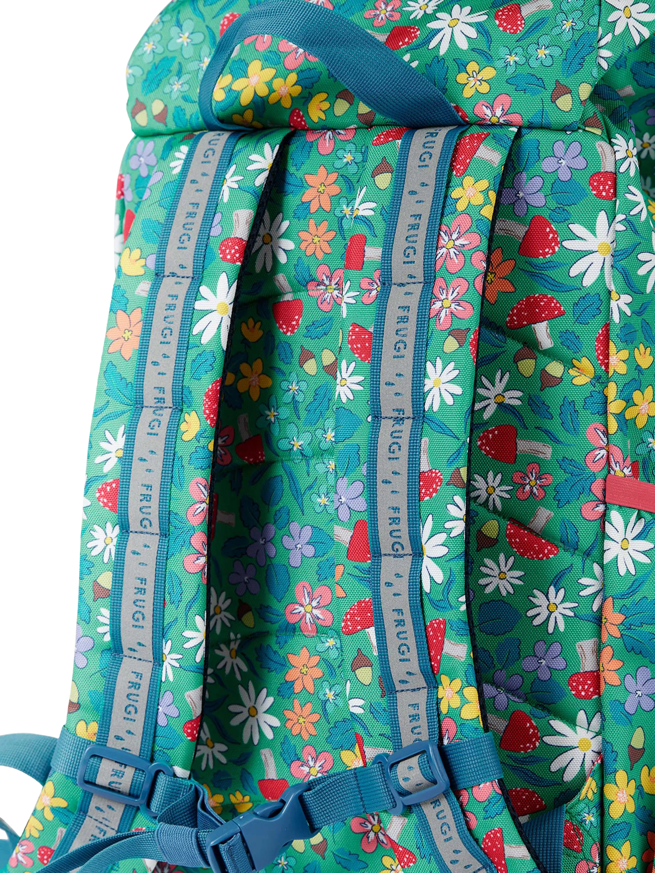 Frugi trail blazing printed backpack wild woods, UK version
