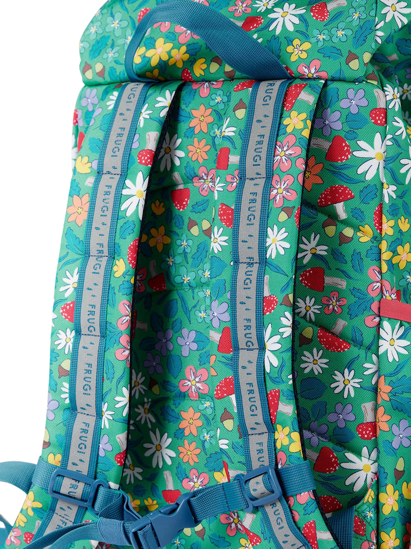 Frugi trail blazing printed backpack wild woods, UK version