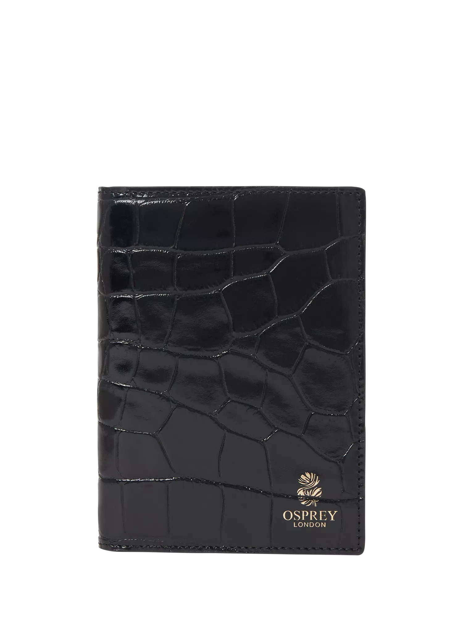 Ospey London croc leather passport cover, UK version