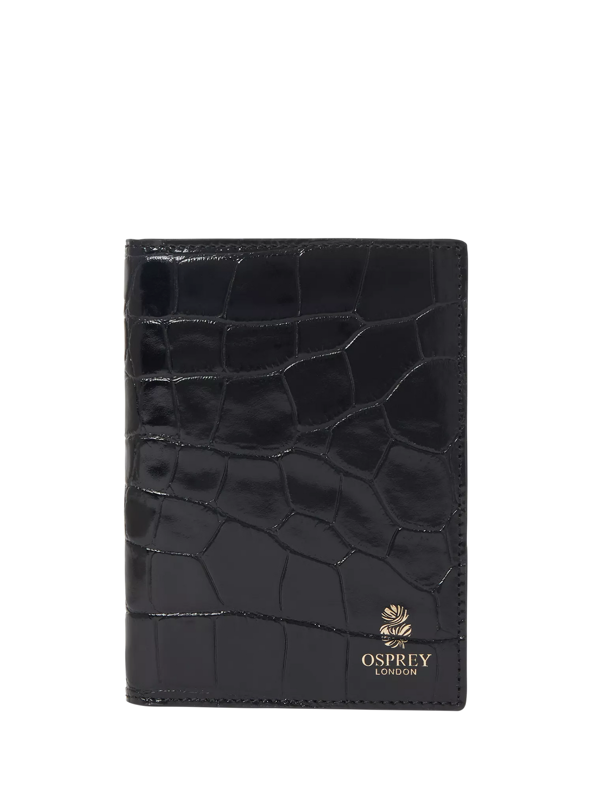 Ospey London croc leather passport cover, UK version