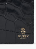 Ospey London croc leather passport cover, UK version