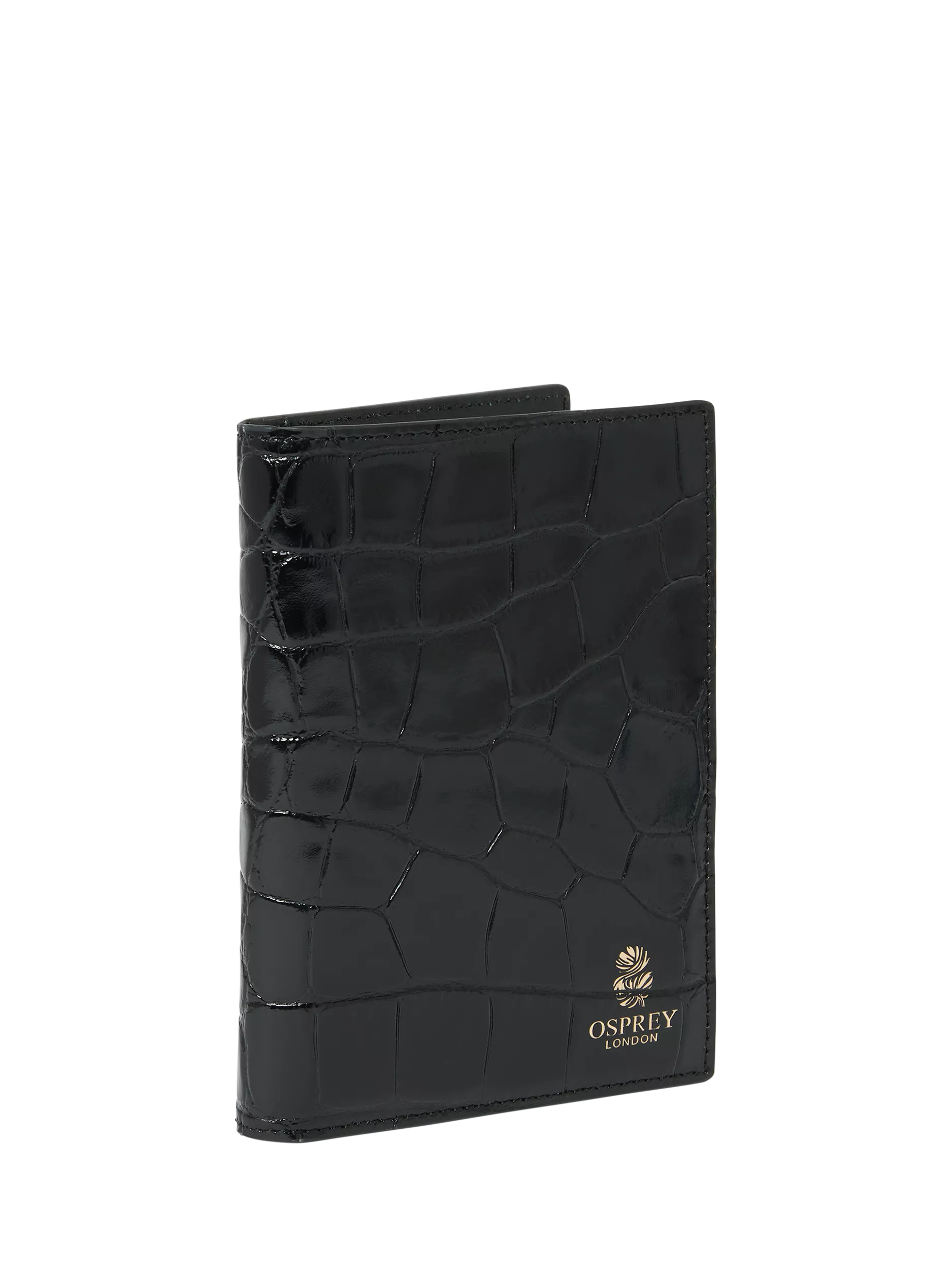 Ospey London croc leather passport cover, UK version