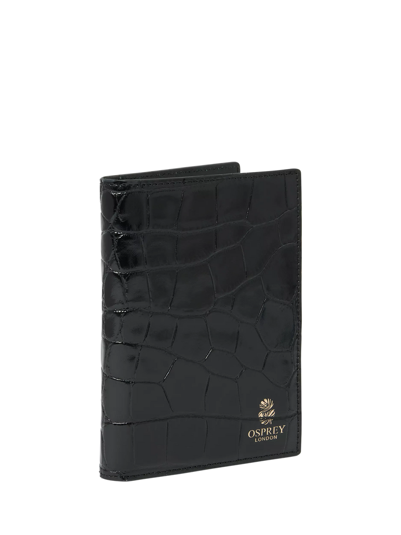 Ospey London croc leather passport cover, UK version