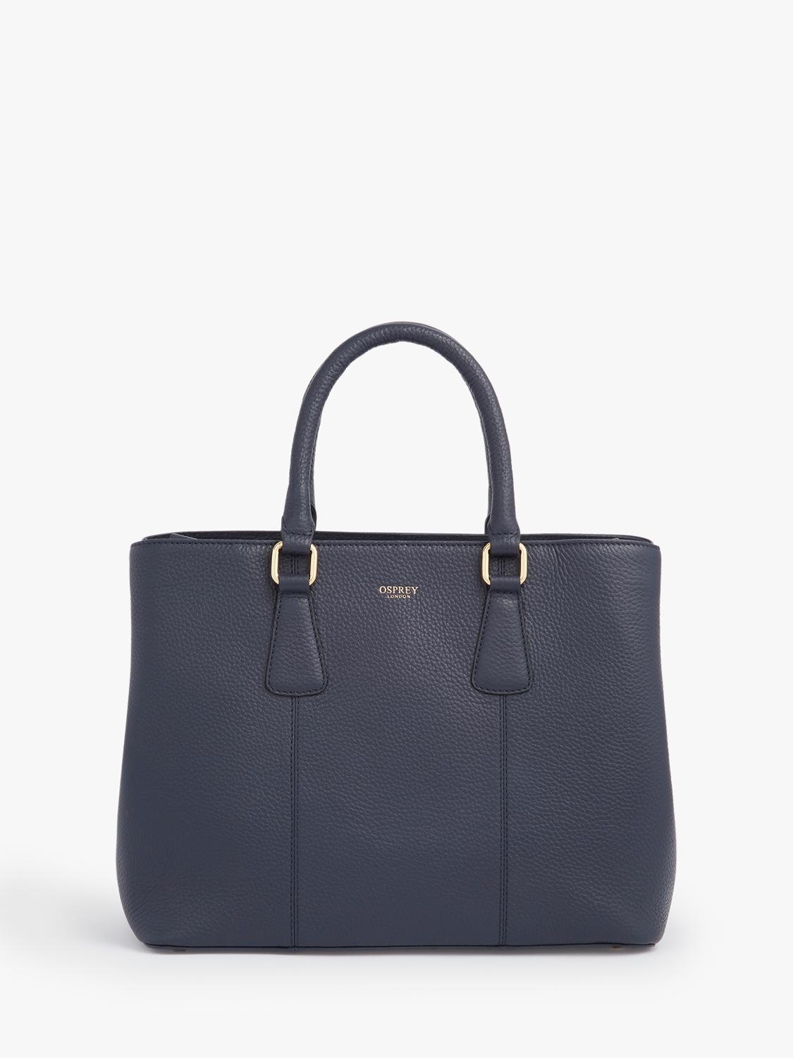 OSPREY LONDON Adaline leather workbag with gold hardware - British brand