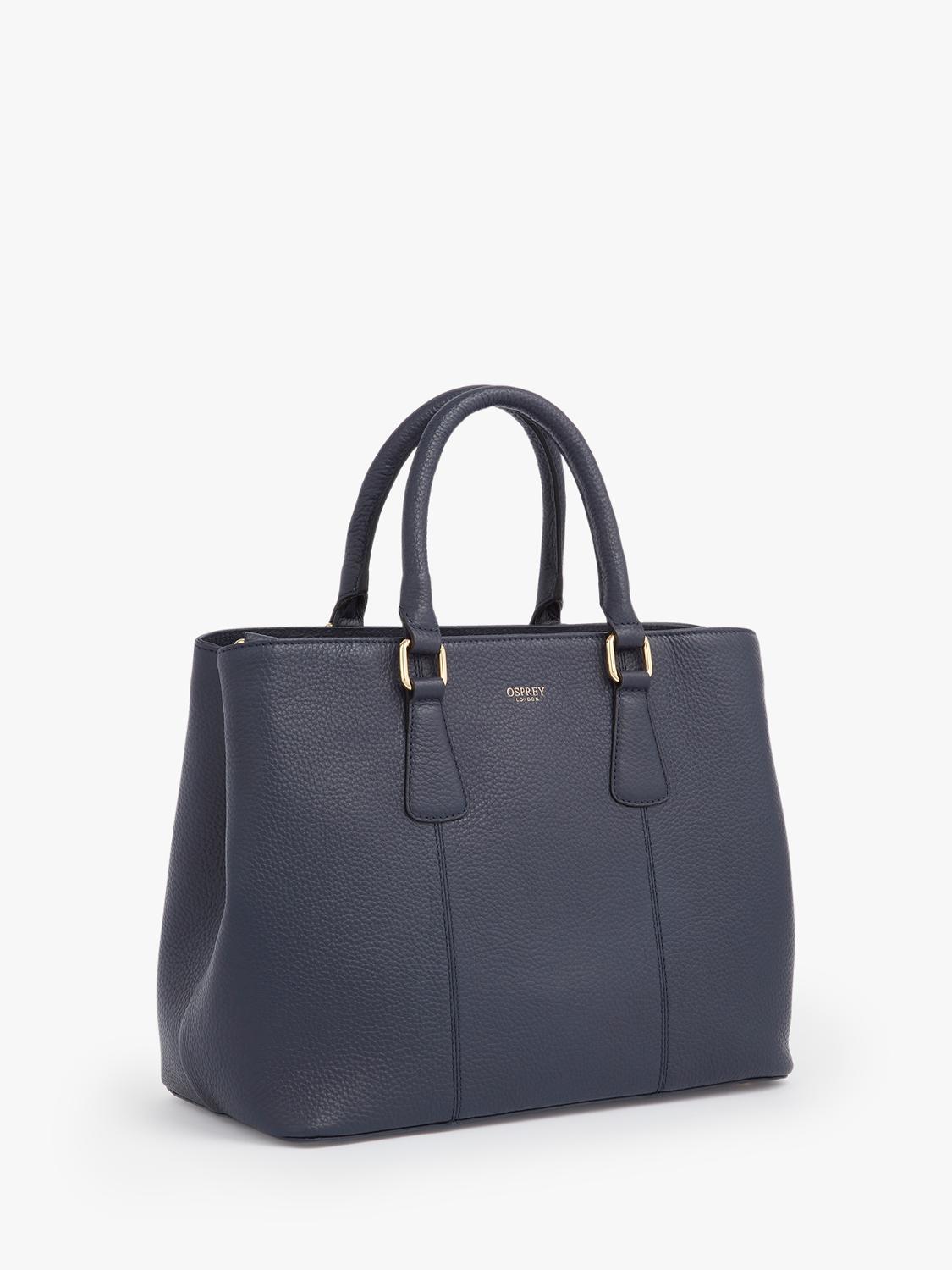 OSPREY LONDON Adaline leather workbag with gold hardware - British brand