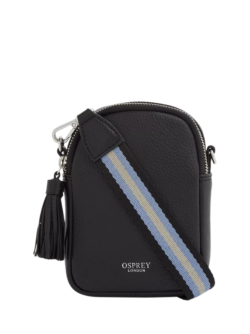 OSPREY LONDON Stella leather phone bag crossbody - British product