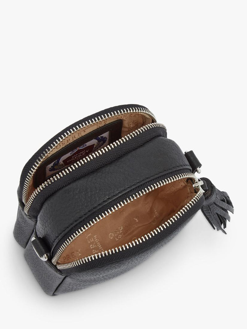 OSPREY LONDON Stella leather phone bag crossbody - British product