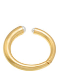 Reiss Alana Curve Pearl Cuff Bangle gold tone, imported from the UK