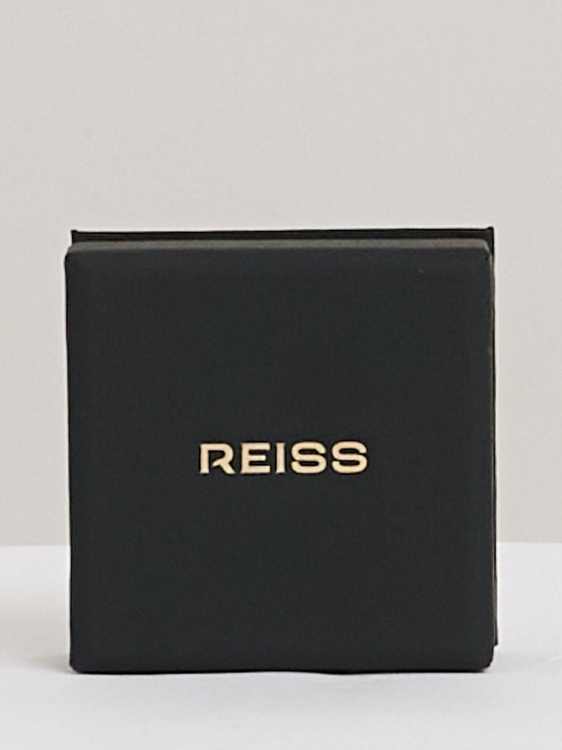 Reiss Alana Curve Pearl Cuff Bangle gold tone, imported from the UK