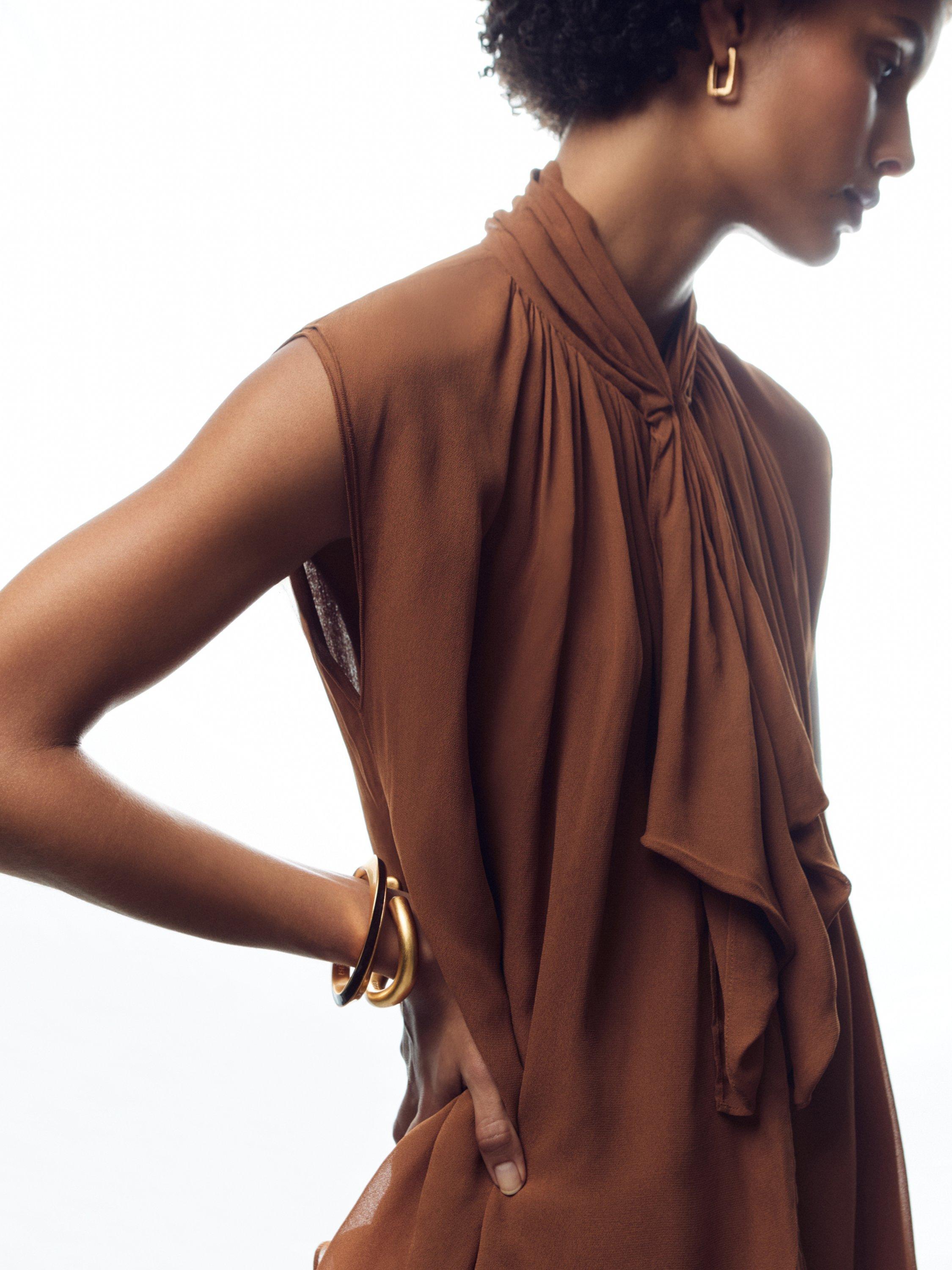 Reiss Thea Twist Enamel Cuff, imported from the UK