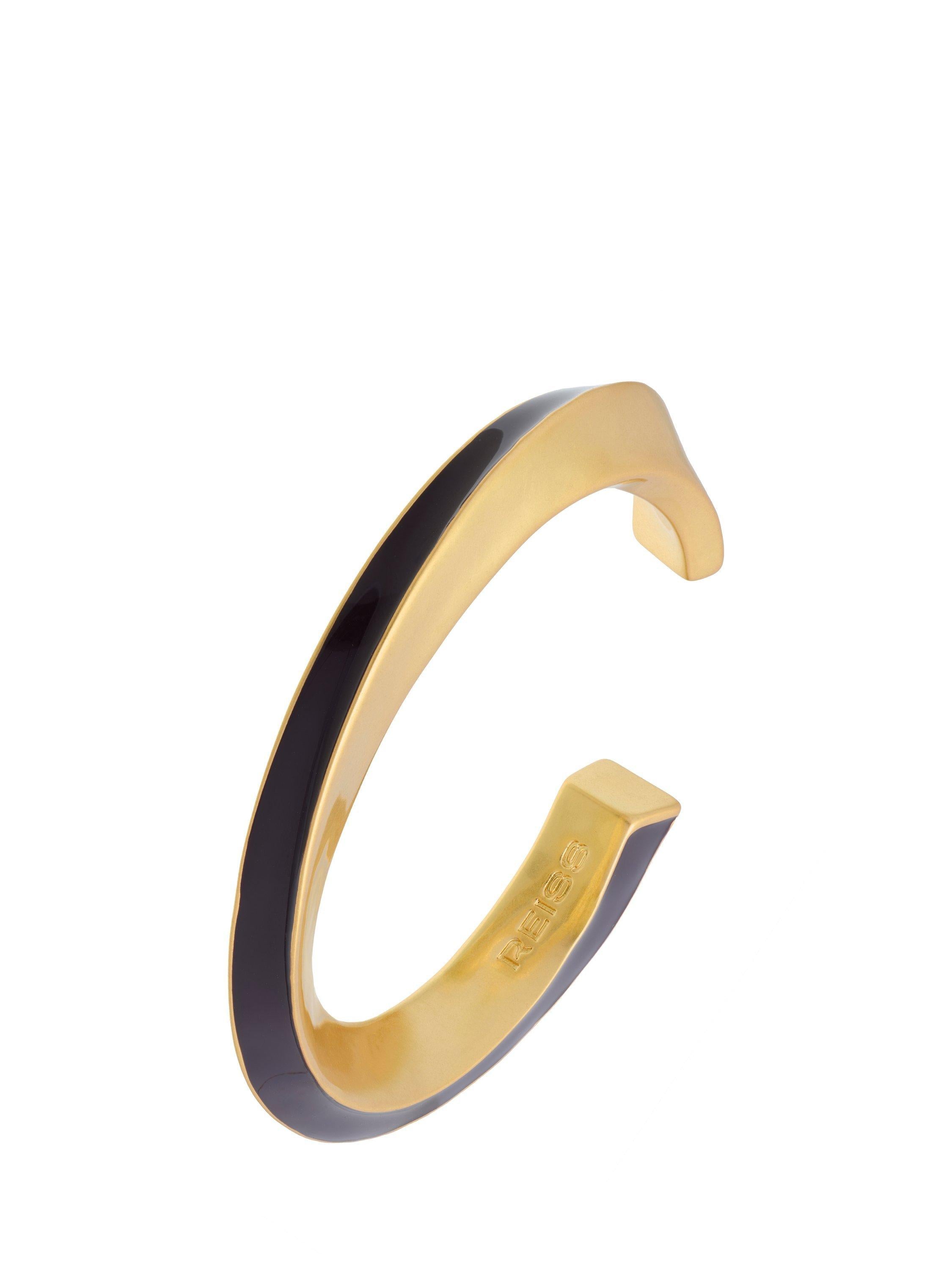 Reiss Thea Twist Enamel Cuff, imported from the UK