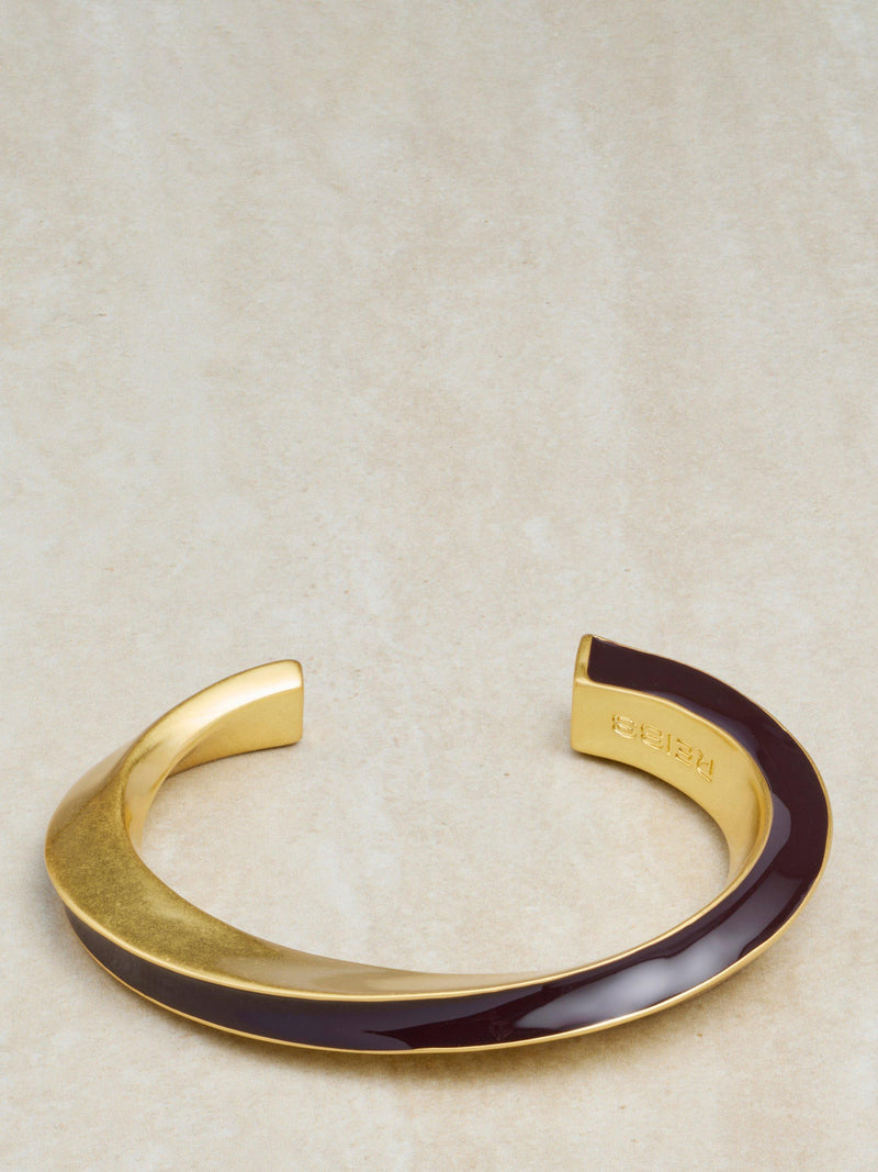 Reiss Thea Twist Enamel Cuff, imported from the UK