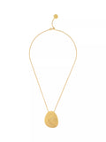Reiss Perdita Textured Long Pendant Necklace, Gold, UK version