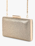 Carvela Aintree embellished clutch bag gold (British brand)
