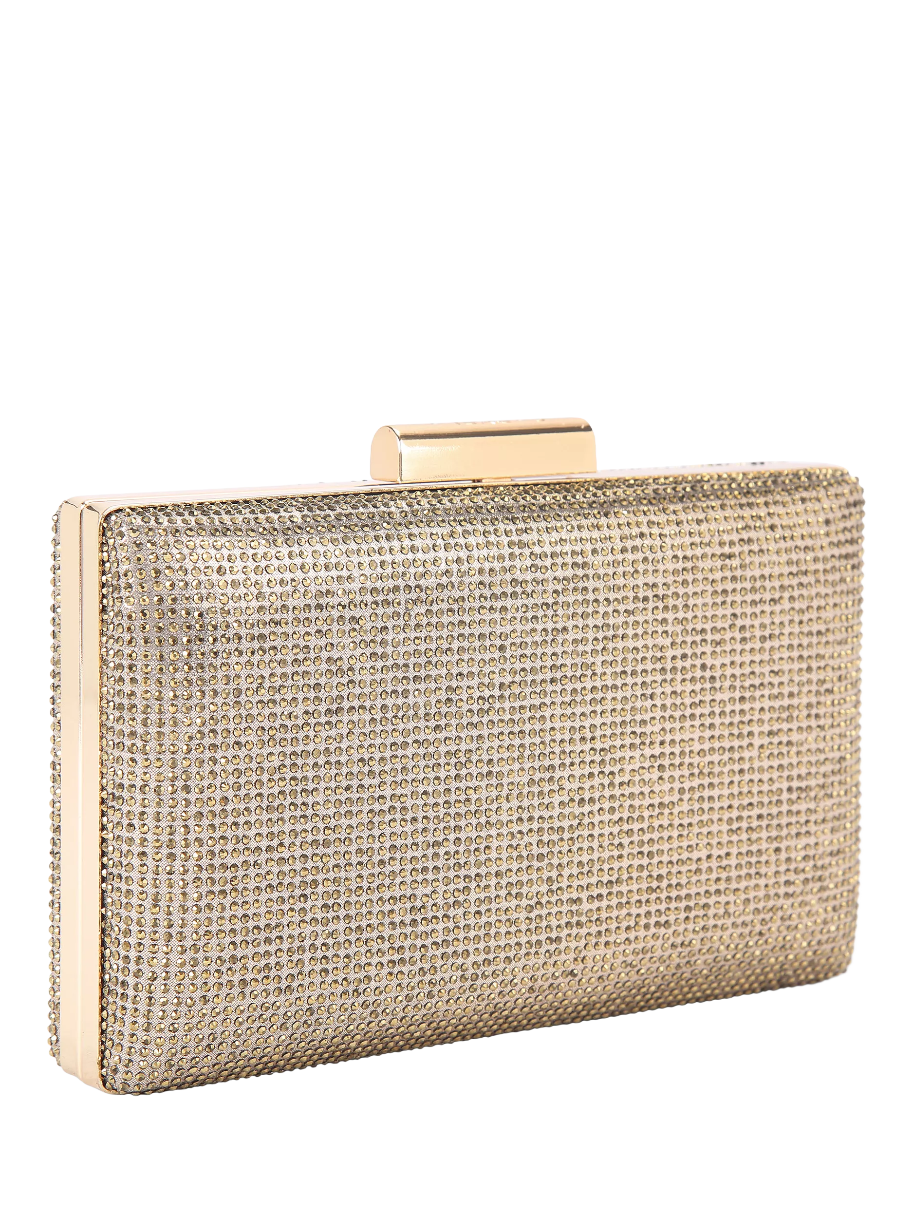 Carvela Aintree embellished clutch bag gold (British brand)