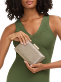 Carvela Aintree embellished clutch bag gold (British brand)
