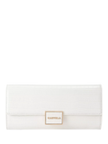 Carvela Jessica Croc Embossed Clutch Bag, Black