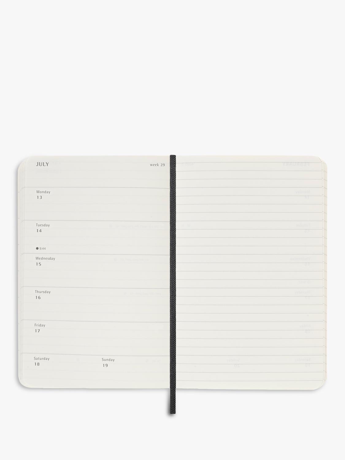 Moleskine pocket weekly diary 2026 black (British brand)
