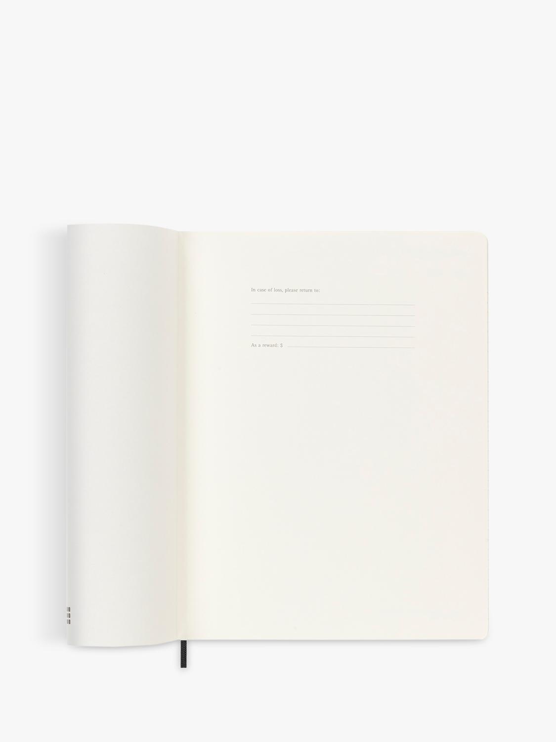 Moleskine XL weekly diary black 2026 planner, UK version