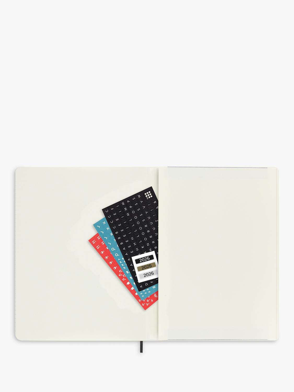 Moleskine XL weekly diary black 2026 planner, UK version