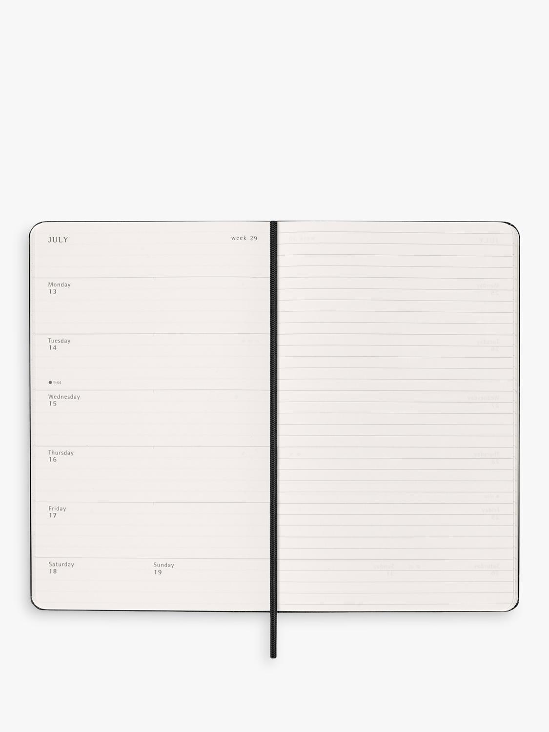 Moleskine large weekly diary 2026 black - British product