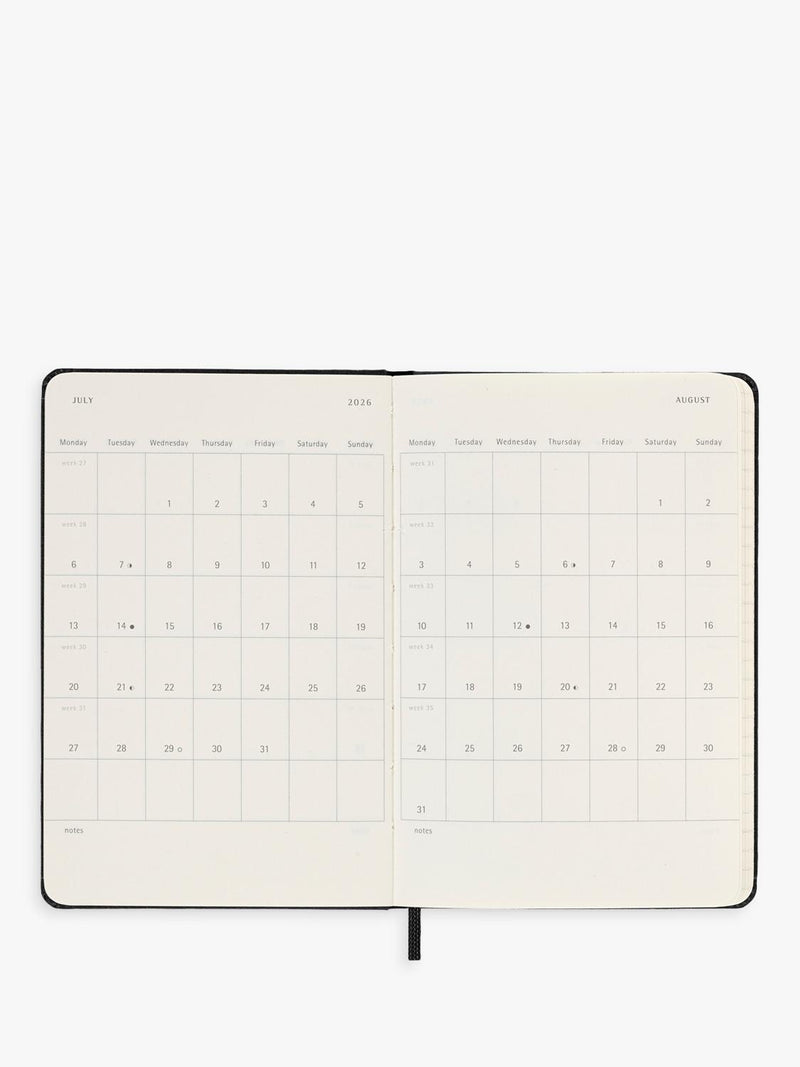 Moleskine pocket weekly diary black pocket size (British brand)