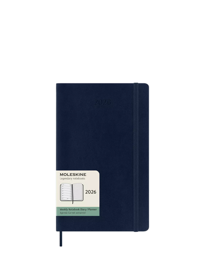John Lewis Moleskine Large Weekly 2026 Diary Saphire Blue- Buy online at McGrocer