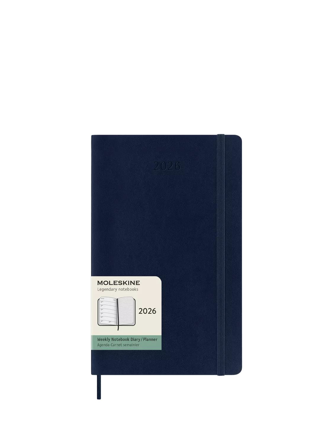 Moleskine weekly diary 2026 large saphire blue (British brand)