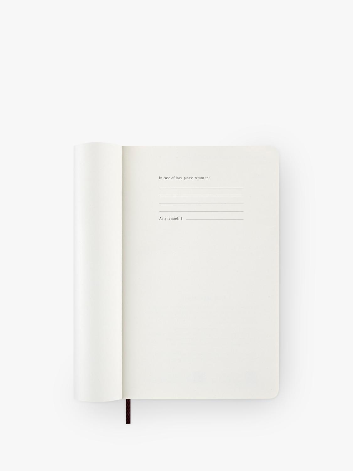 Moleskine Vegea Python 2026 diary 21x13cm Mamba Bordeaux (British brand)