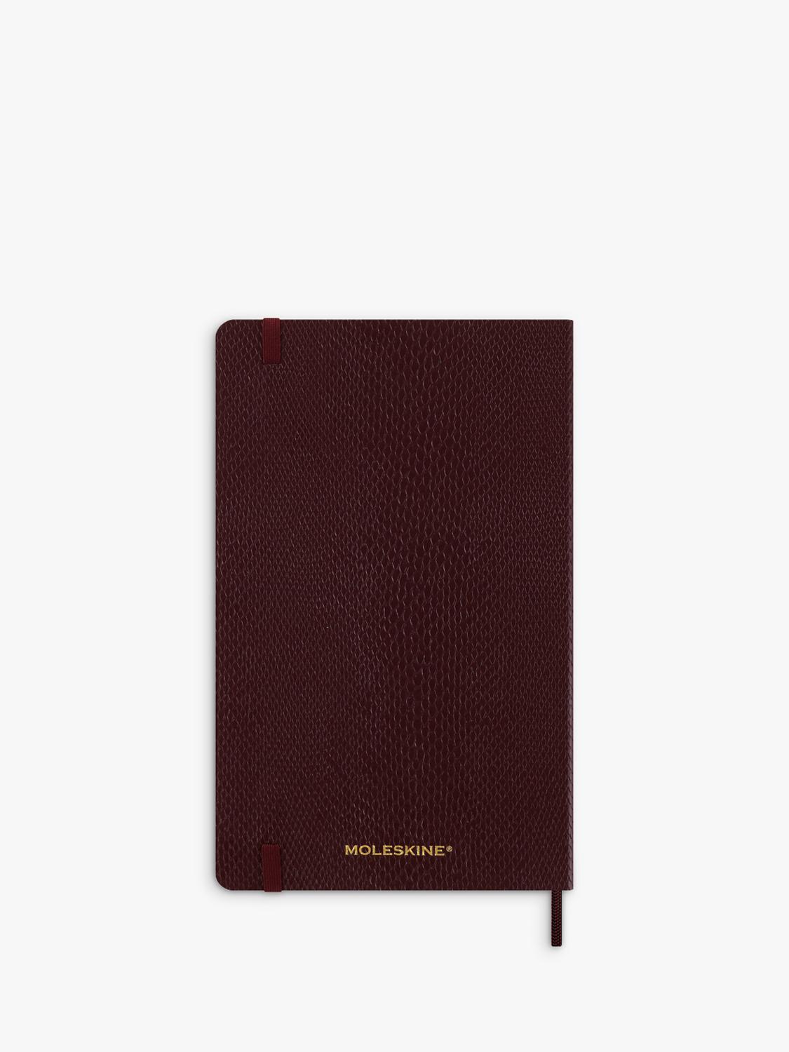 Moleskine Vegea Python 2026 diary 21x13cm Mamba Bordeaux (British brand)