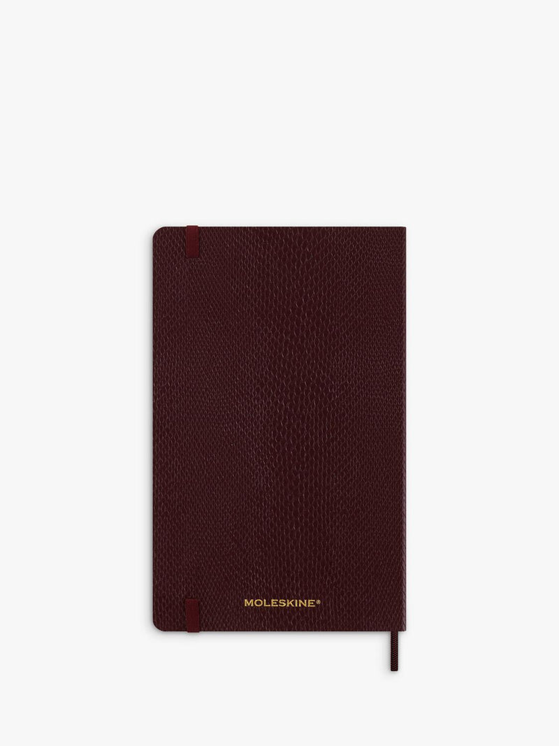 Moleskine Vegea Python 2026 diary 21x13cm Mamba Bordeaux (British brand)