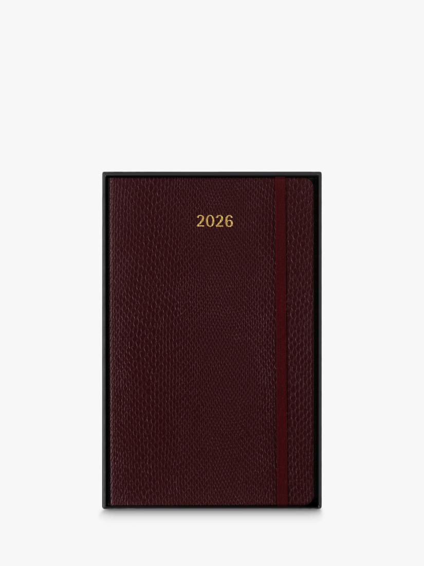 Moleskine Vegea Python 2026 diary 21x13cm Mamba Bordeaux (British brand)