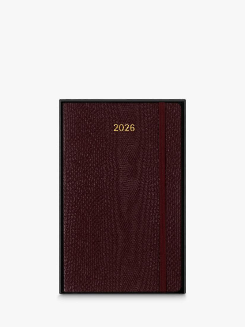 Moleskine Vegea Python 2026 diary 21x13cm Mamba Bordeaux (British brand)
