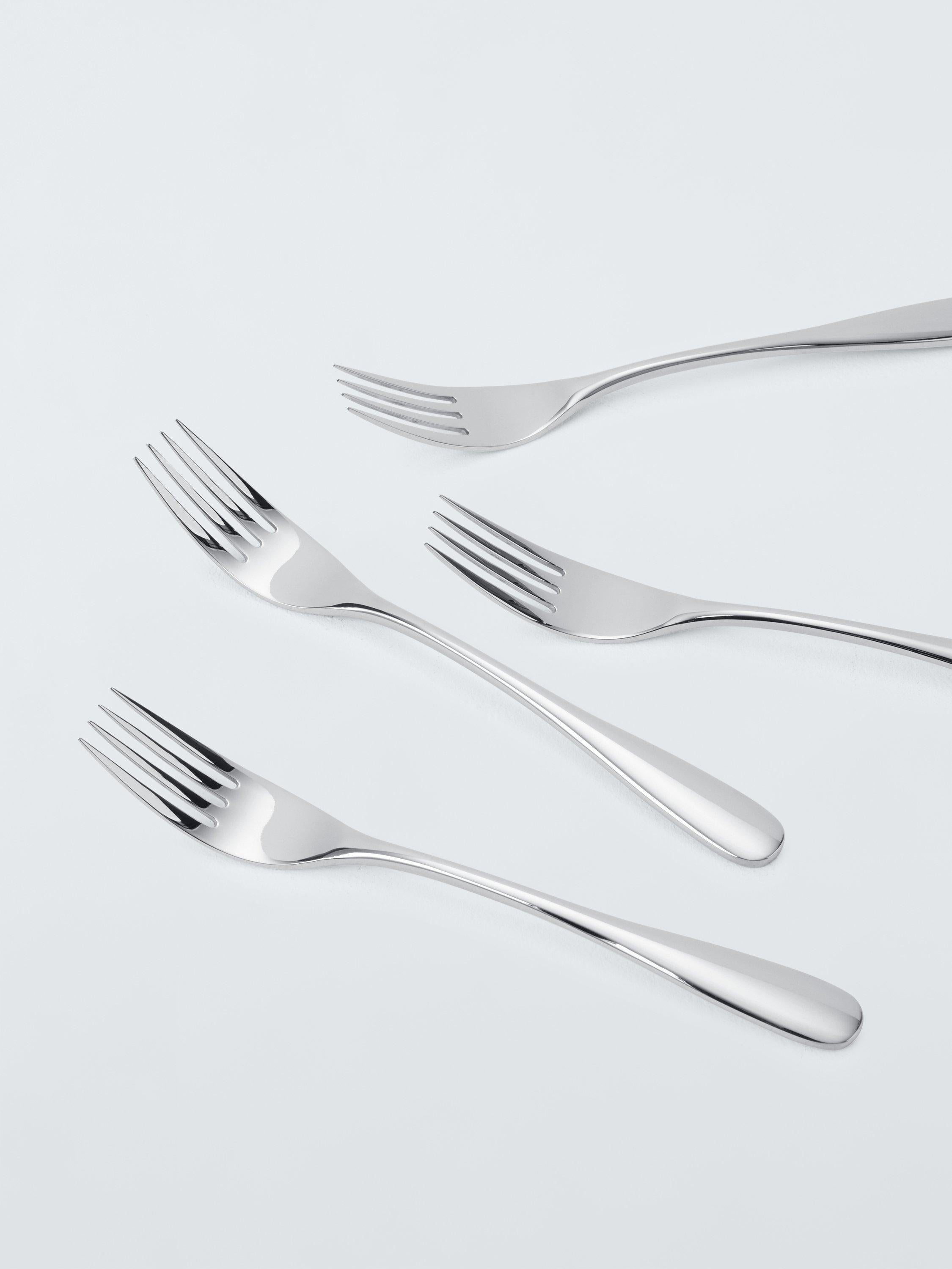 John Lewis Brook stainless steel table forks set of 4, imported from the UK