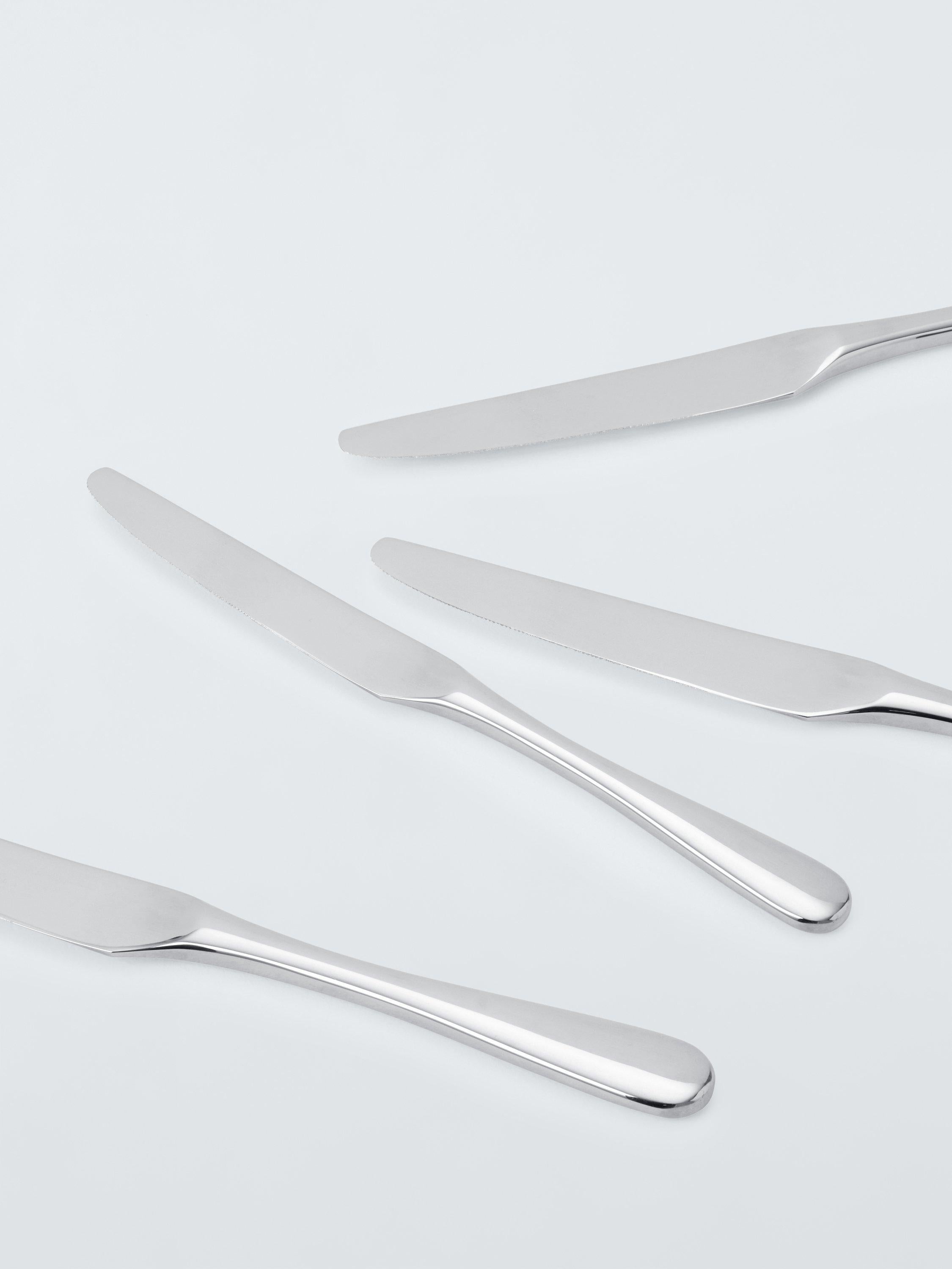 John Lewis Brook stainless steel table knives set of 4 (British brand)