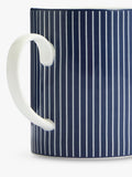 Wedgwood Gio pinstripe bone china mug 380ml blue white - British product