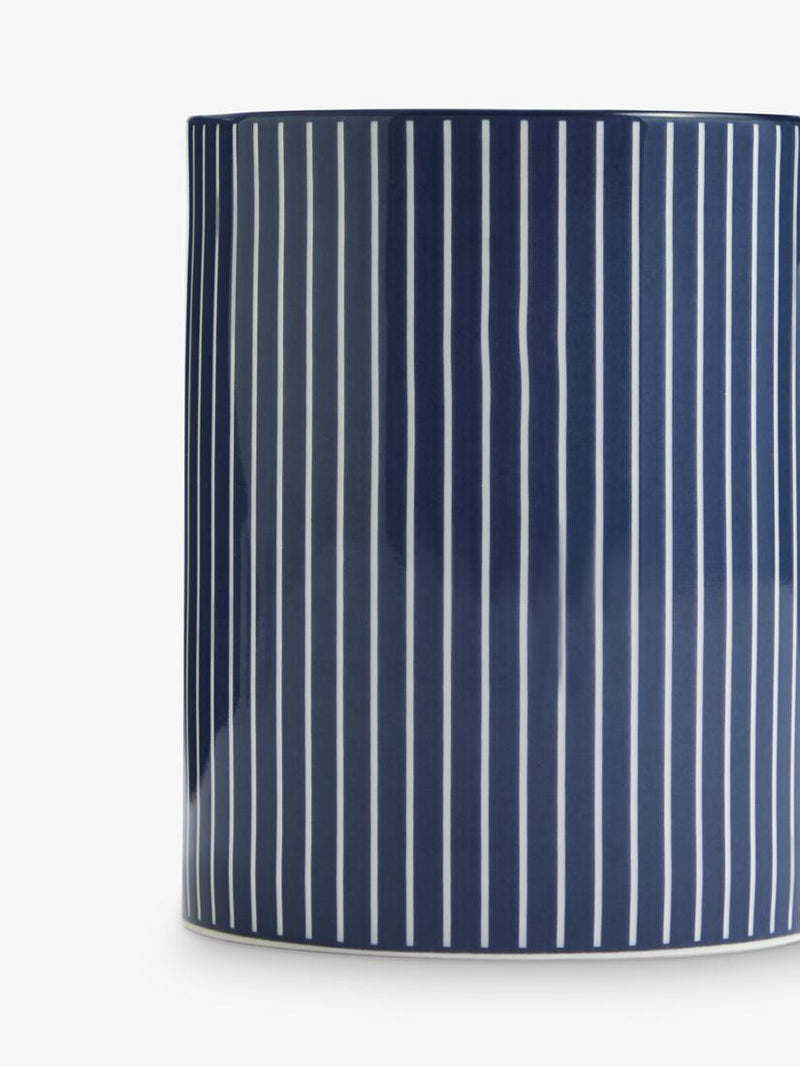 Wedgwood Gio pinstripe bone china mug 380ml blue white - British product